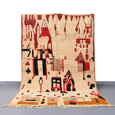 Moroccan Vintage Rug 6.4 x 9.5 feet / 195 x 292 cm - Ettilux Home